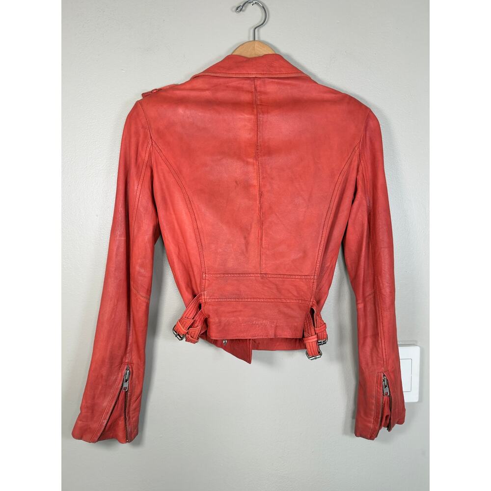 IRO Ashville Lambskin Leather Jacket $1200 size 0 - Picture 10 of 11